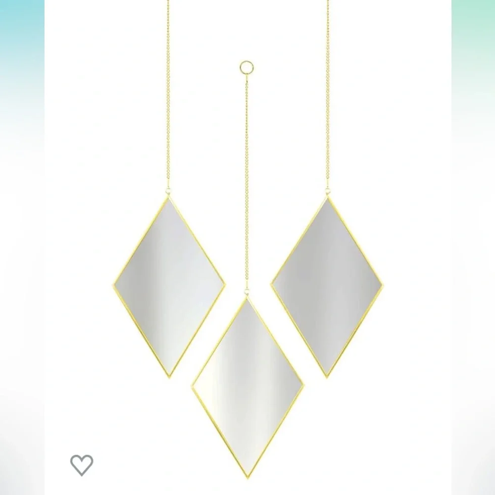 Diamond Shaped Accent Mirrors
